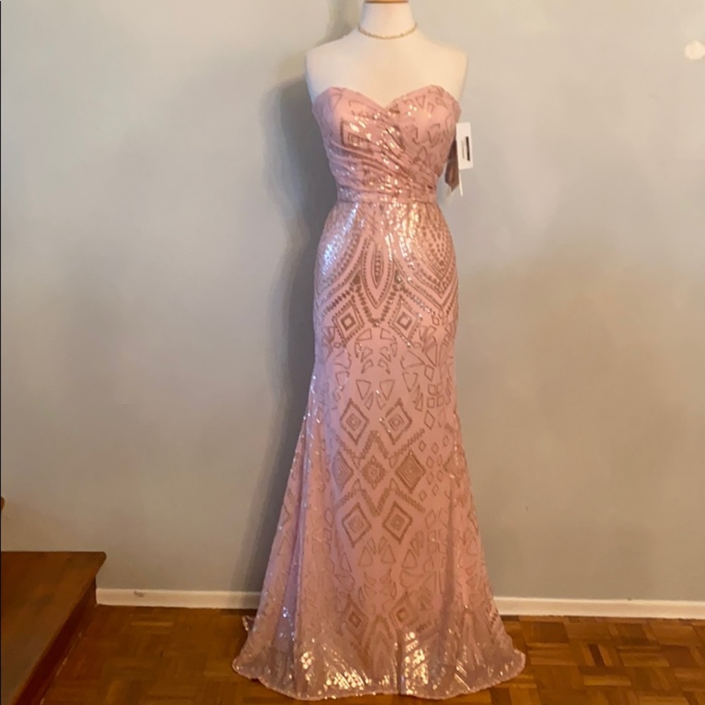 MoriLee, Size 8, Blush, $176